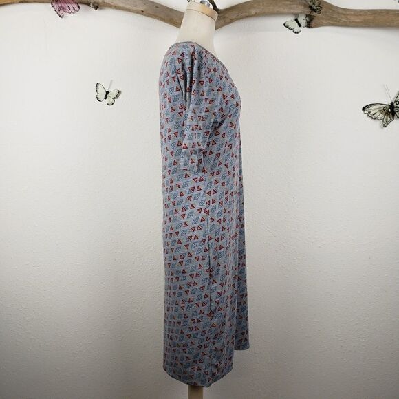 Lularoe Julia gray multi colored triangles - Picture 4 of 6
